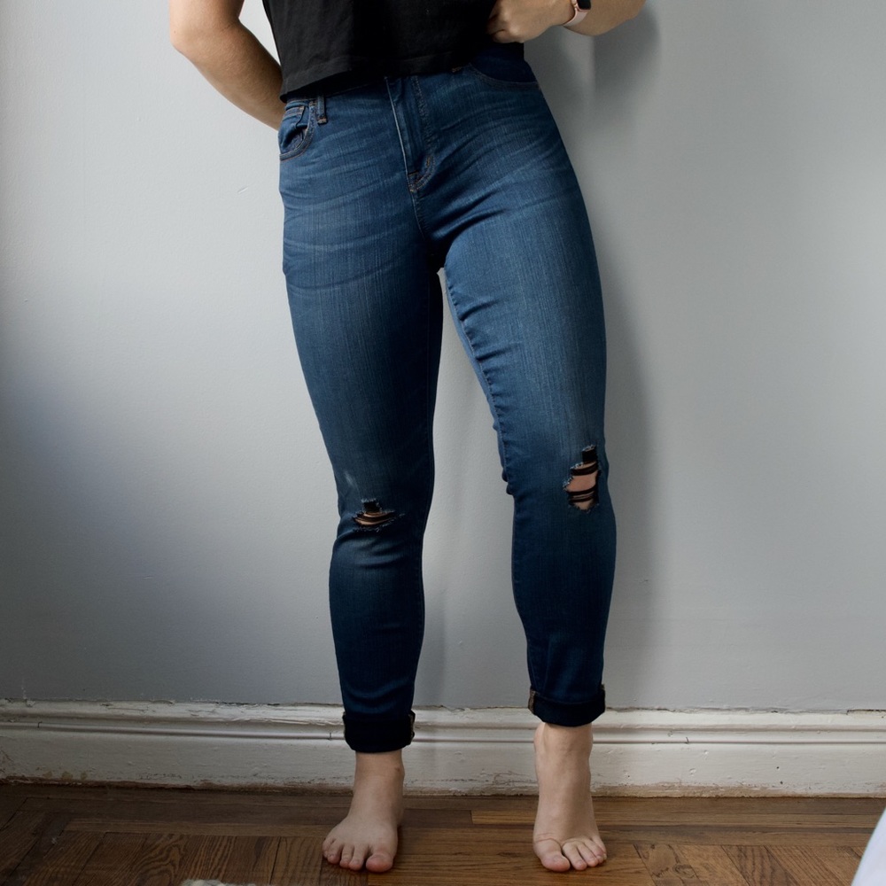 Hand-Distressed Madewell ‘Roadtripper’ Jeans